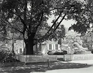 National Landmark Prints: Tree in front of a house, Washington Quarters
