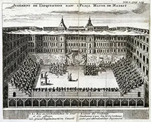 Aug07 Prints: Trial by the Spanish Inquisition in progress in Madrid
