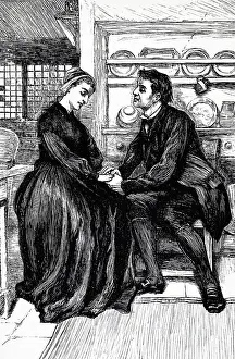 George Prints: After the trials and tribulations of the story Adam Bede declares his love to Dinah Morris