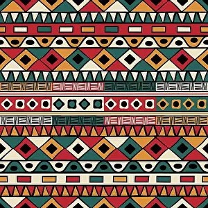 Chic Prints: Tribal ethnic background. Vector seamless pattern design for background