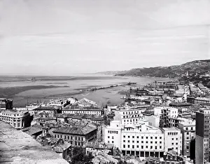 Architec Ture Prints: Trieste, Italy: May 16, 1947 The Adriatic harbor of the Free Territory of Trieste