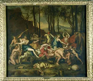 Deer Prints: The Triumph of Pan, 1636, Nicolas Poussin (1594-1665 French)