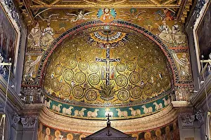 Sanctuaries Prints: Triumphal arch with the prophets Clemens and Peter