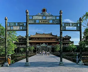 Vietnamese Prints: Trung Dao Bridge and Thai Hoa Palace