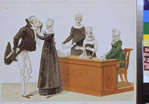 Grotesque Prints: Trying on Jabot by Anonymous / State Museum of A