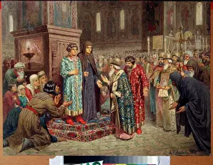Admiration Prints: Tsar Mikhail Romanov by Alexei Danilovich Kivshenko