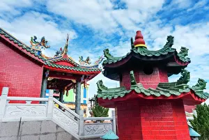 Dragon Prints: Tua Pek Kong Chinese Temple, Kuching, Malaysian Borneo, Malaysia