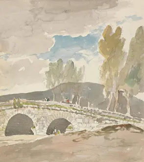 Arch Bridge Prints: Tufara, Carlo Labruzzi, 1748-1817