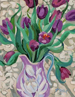 Tulip Prints: Tulips, 2012, Josephine Trotter. (b.1940/British)