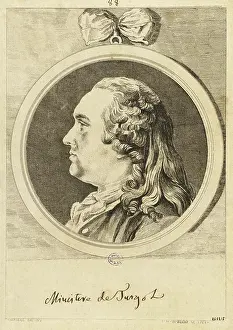 Profile Prints: Turgot Watelet. Anne Robert Jacques Turgot, Baron de Lane (1727-1781), 1763