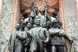 Monument Prints: Turkey, Istanbul, Republic Monument, designed by Pietro Canonica, Taksim Square