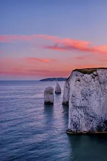 Coast Prints: UK, Dorset, Jurassic Coast, Isle of Purbeck, Old Harry Rocks