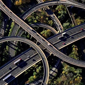 Main Road Prints: UK, West Midlands, Birmingham, Gravelly Hill Interchange
