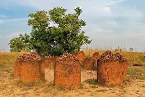 Archaeological Prints: Unesco site Senegambian stone circles, Wassu, Gambia, Africa