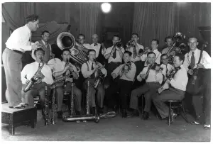 Unidentified band and leader, possibly assembled for a radio program of pupular dance music, ca. 1920