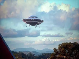 Extraterrestrial Prints: Unidentified flying object, illustration