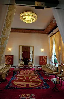 Saigon Prints: Unification Palace in Ho Chi Minh City (Saigon), Vietnam. President's Reception Room