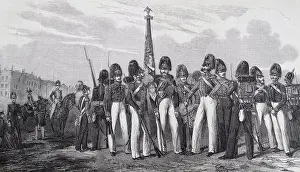Uniforms Prints: Uniforms worn in the Russian Imperial Army during the Crimean war 1853