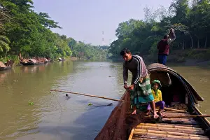 Swamp Prints: Unique fishing with fish otters (Lutra Lutra), Bangladesh, Asia