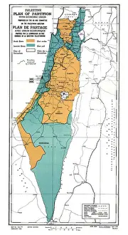 Nations Prints: United Nations plan for the partition of Palestine at the end of the British Mandate
