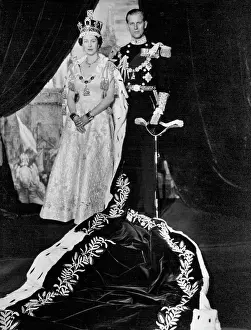 Prince Royal Person Prints: United In Resolve - Her Majesty Queen Elizabeth II with her husband