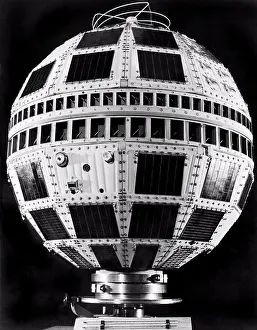 Communications Prints: United States: 1963. The TELSTAR II communications satellite