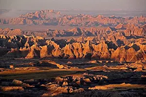 Weathered Prints: United States, Badlands, South Dakota, Badlands, South Dakota, USA