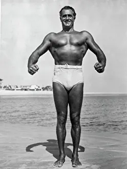 Bodybuilder Prints: United States, June, 1939World famous body builder Charles Atlas in one of his iconic comic book photo poses
