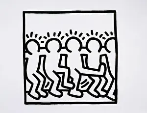 Medium Group Of People Prints: Untitled. Keith Haring (1958-1990)