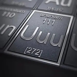 Metallic Prints: Ununium (Chemical Element)