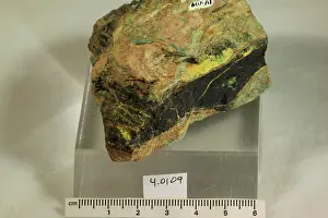 Mineral Prints: Uraninite. minerals. South America; Argentina; La Rioja Province; Guandacol