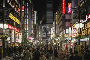 Bustling Prints: Urban Life in the Heart of Tokyo