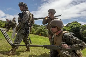 Okinawa Prints: U.S. Marines with 1st Battalion