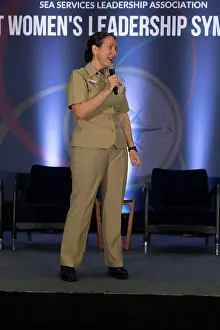 Marines Prints: U.S. Navy Capt. Emily Bassett, the force nuclear propulsion officer of Commander