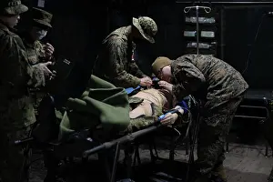 U.S. Navy corpsmen with the 31st Marine Expeditionary Unit
