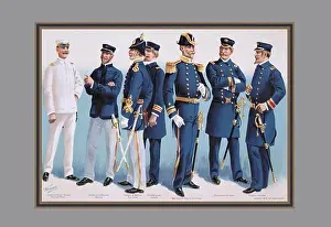 Defense Prints: U.S. Navy: Uniforms, 1899 #4, U.S. Navy - Werner