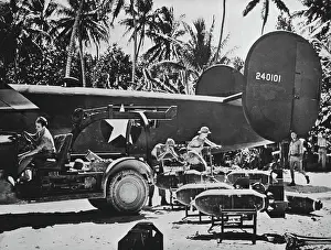 Aeronautics Prints: U.S. Raid On Japanese Bases In Gilbert Islands -- U