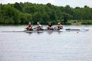 Prepared Prints: USA 2024 Olympic 4- Women's rowers train at the US Women's Rowing facility in Princeton