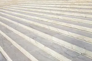 Marble Prints: USA, DC, Washington, Marble stairs of US Supreme Court