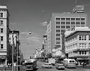 City Living Prints: USA, Florida, St. Petersburg, street scene