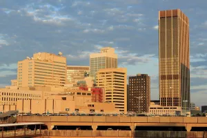 Georgia Prints: USA, Georgia, Atlanta, City skyline