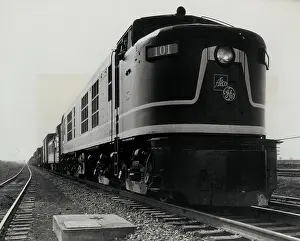 Innovation Prints: USA, Locomotive Erie, 1949, The nation's first gas turbine-electric locomotive