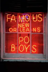 Nightlife Prints: Usa, Louisiana, Detail Of Neon Club Sign; New Orleans
