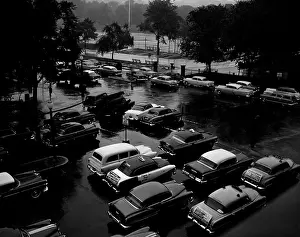 Boston Prints: USA, Massachusetts, Boston, cars on parking
