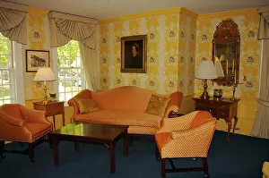 Massachusetts Prints: USA, Massachusetts, Deerfield. Inside the Deerfield Inn, first opened in 1884