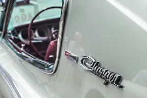 1966 Prints: USA, Massachusetts, Essex. Antique cars, 1966 Dodge Charger detail