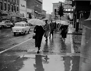 City Living Prints: USA, Massachusetts, Worcester, Main Street