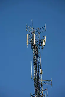 Santa Fe Prints: USA, New Mexico, Santa Fe, Cell Phone Tower