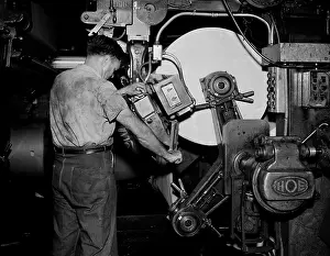 Manual Worker Prints: USA, New Orleans, Reel room, The Times-Picayune