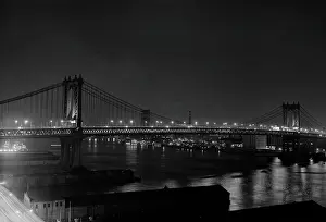 Illumination Prints: USA, New York City, Manhattan Bridge